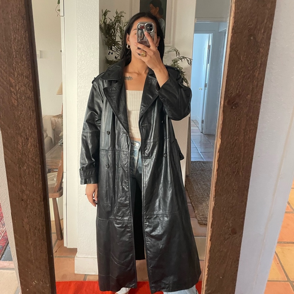 Wilson Leather Trench coat